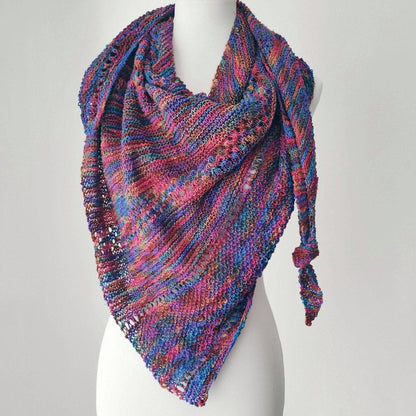 Openwork Lattice Lace Weight Shawl Pattern - view 4