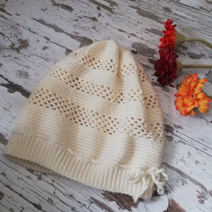 Out of the Snow Beanie Crochet Pattern - view 4