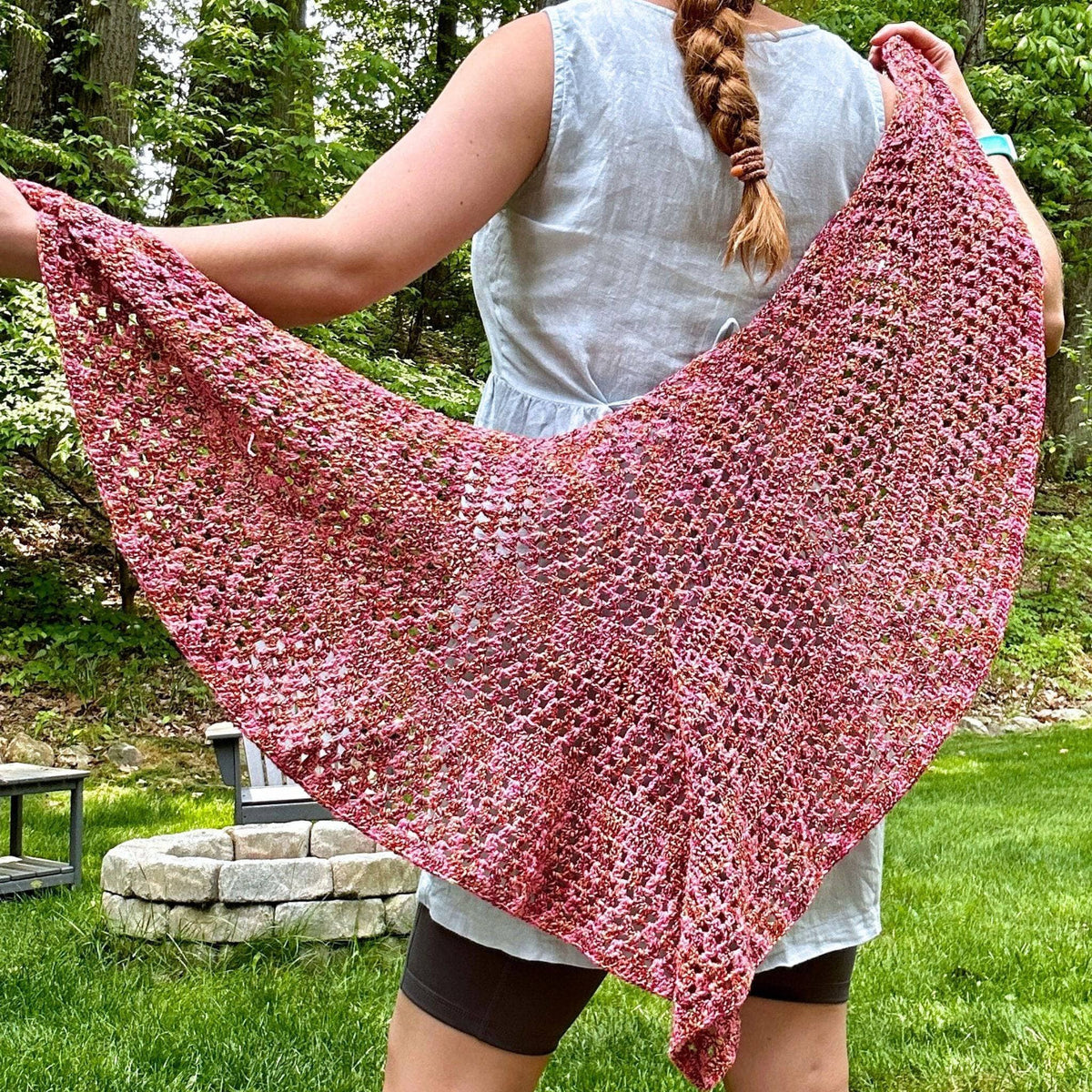 A Walk in the Garden Shawl Crochet Pattern - view 3