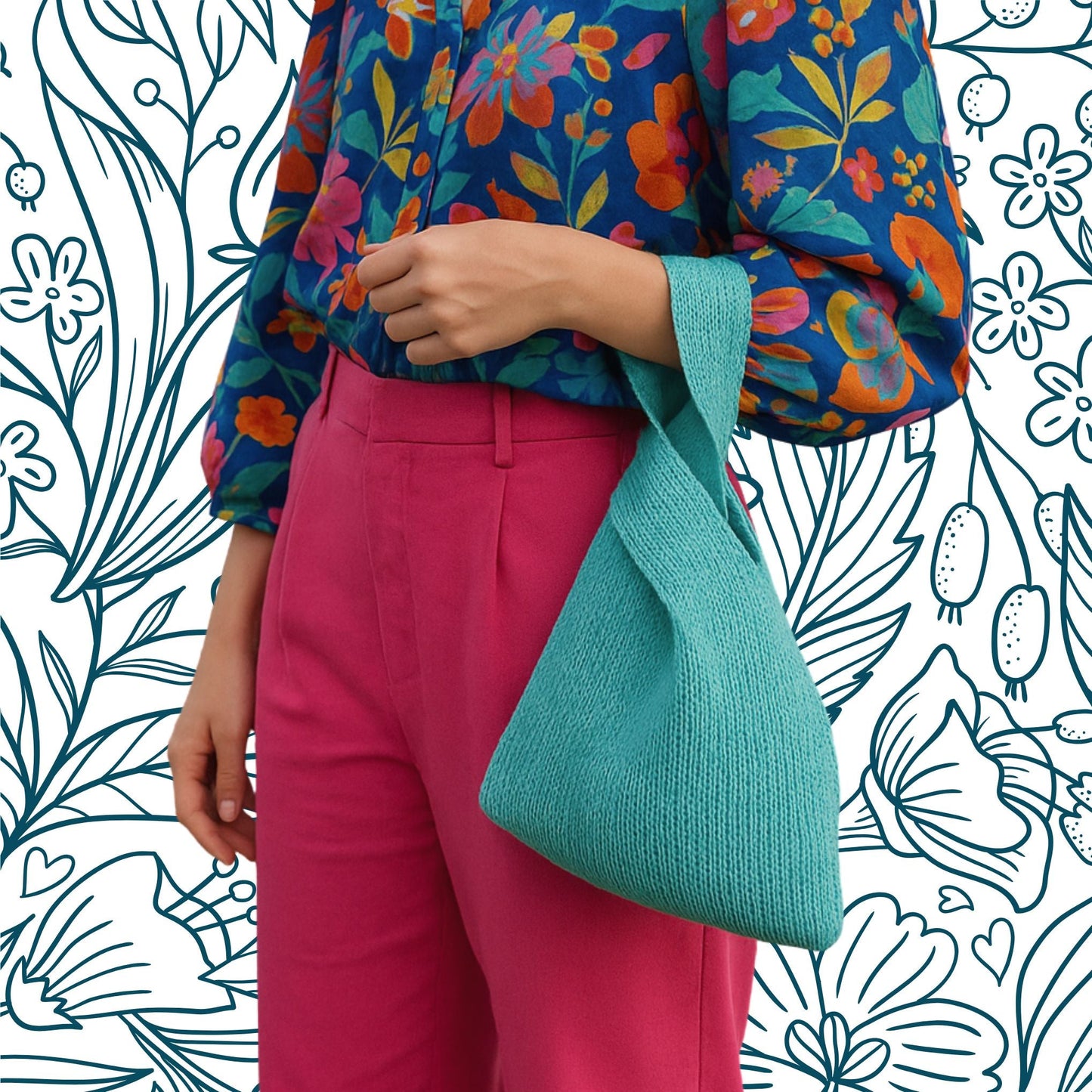 Japanese Knot Bag Knit Pattern