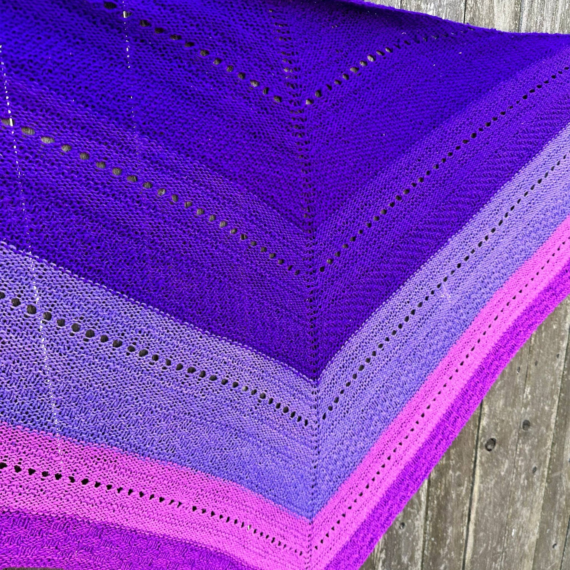Ombre Stitch Sampler Shawl Pattern - view 11