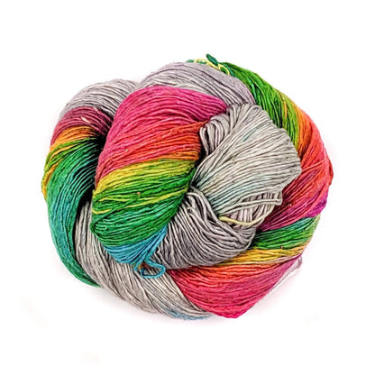 Peek-a-Boo Lace Weight Recycled Silk Yarn - view 9