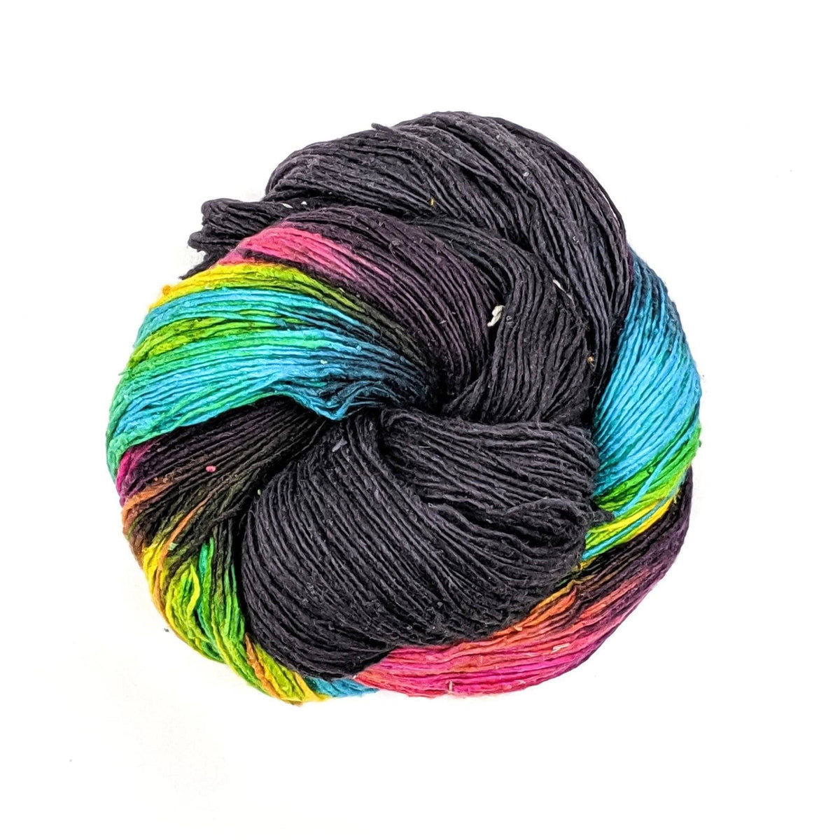 Peek-a-Boo Lace Weight Recycled Silk Yarn - view 2