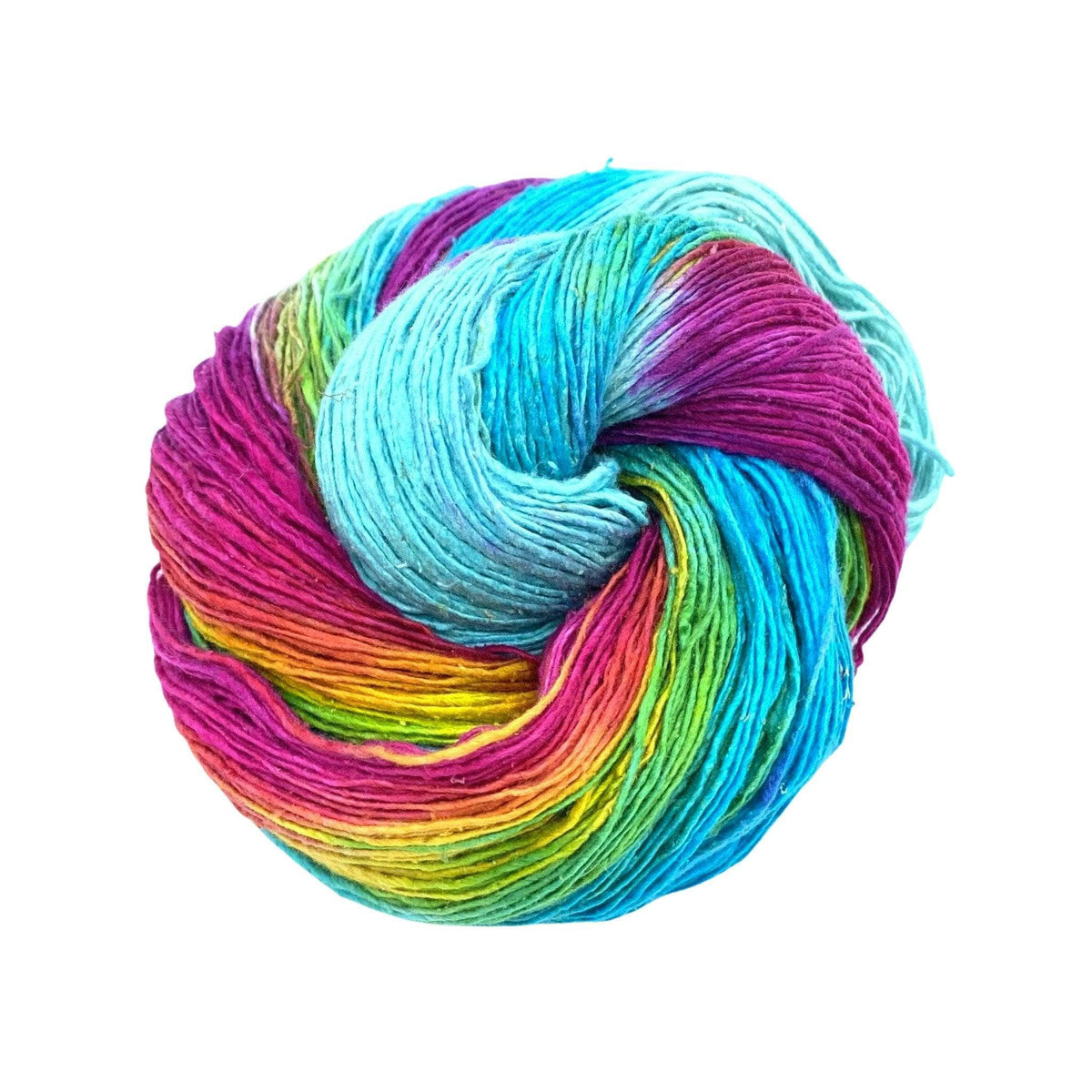 Peek-a-Boo Lace Weight Recycled Silk Yarn - view 5