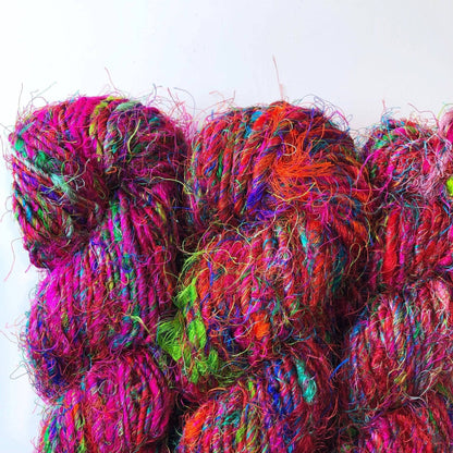 Premium Sari Silk Handspun Yarn - view 2