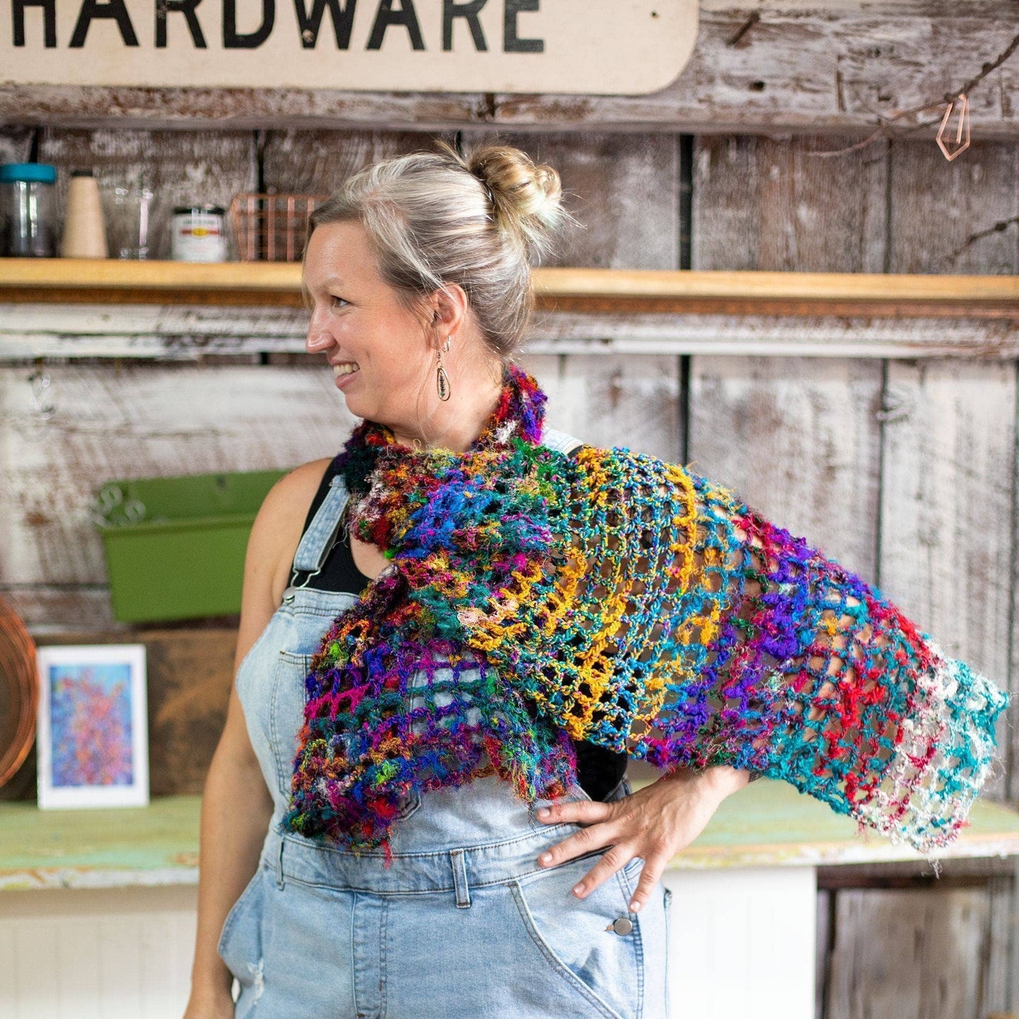 QuadraMesh Easy Crochet Shawl Kit - view 3