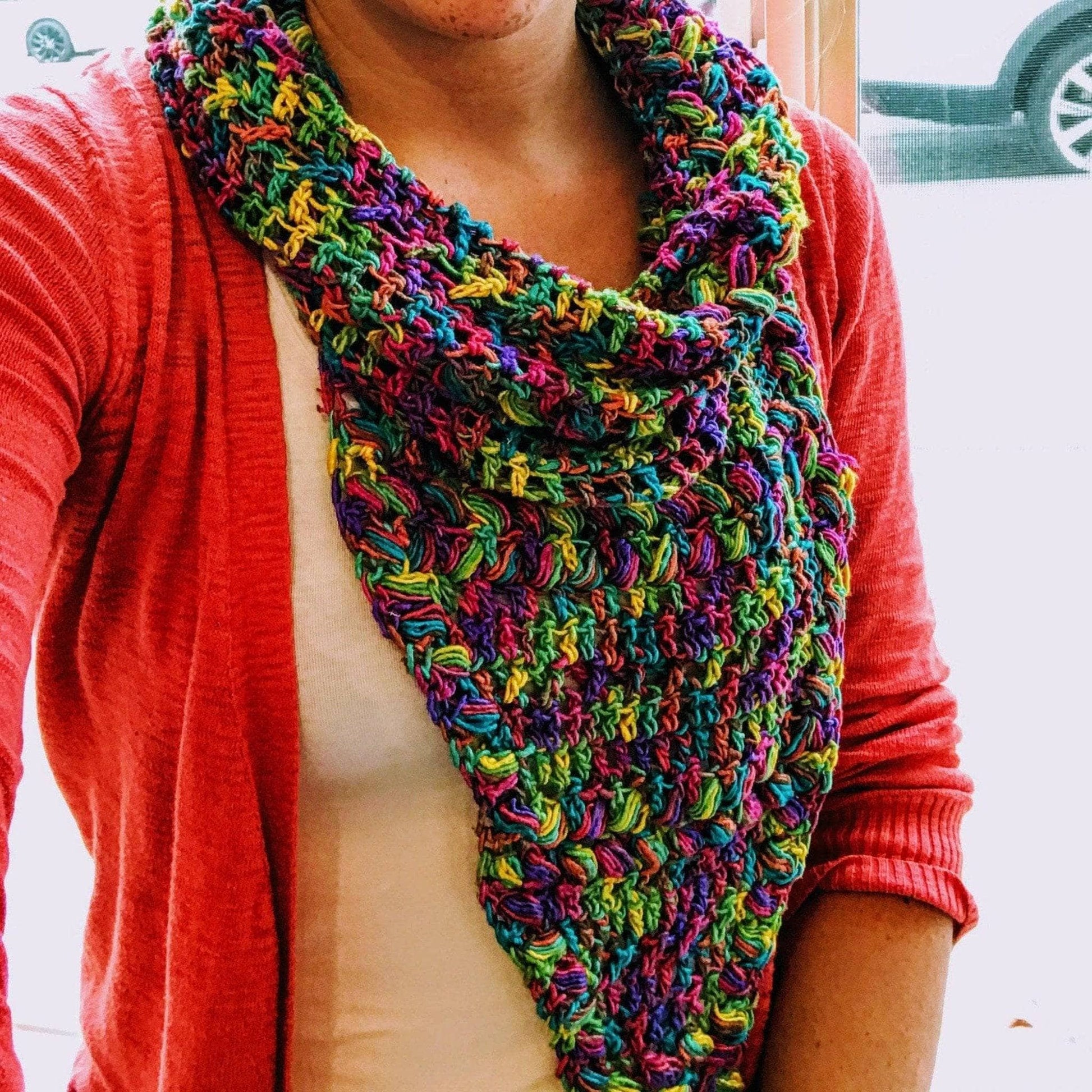 Rainbow Meadows Cowl Crochet Kit - view 2