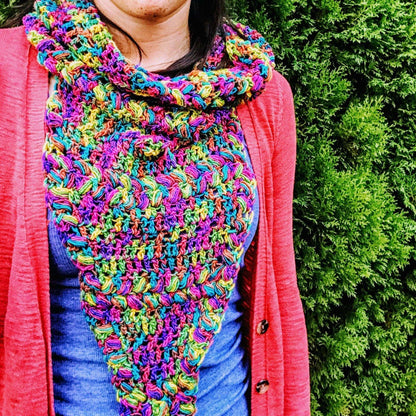 Rainbow Meadows Cowl Crochet Kit - view 5