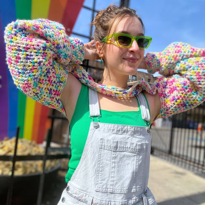 Rainbowlero Sleeves Crochet Pattern - view 3