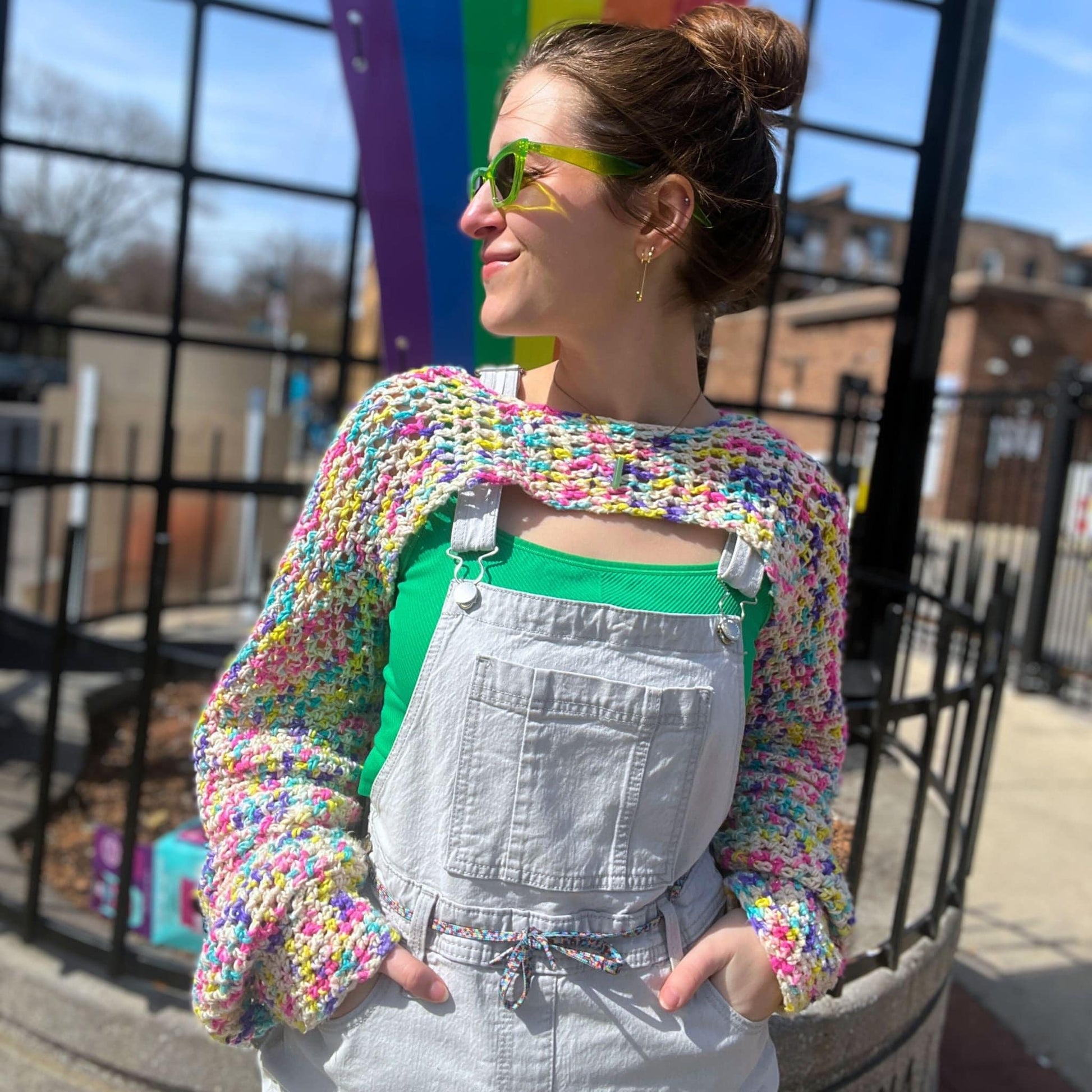 Rainbowlero Sleeves Crochet Pattern - view 2