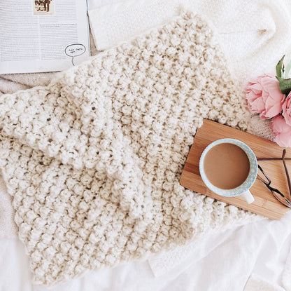 Raspberry Dreams Knit Baby Blanket Pattern