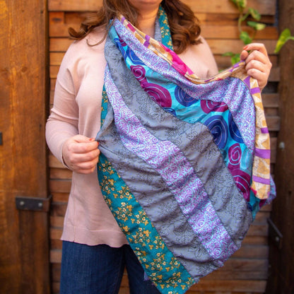 The Original Medley Scarf – Made from Recycled Sari Silk - view 6