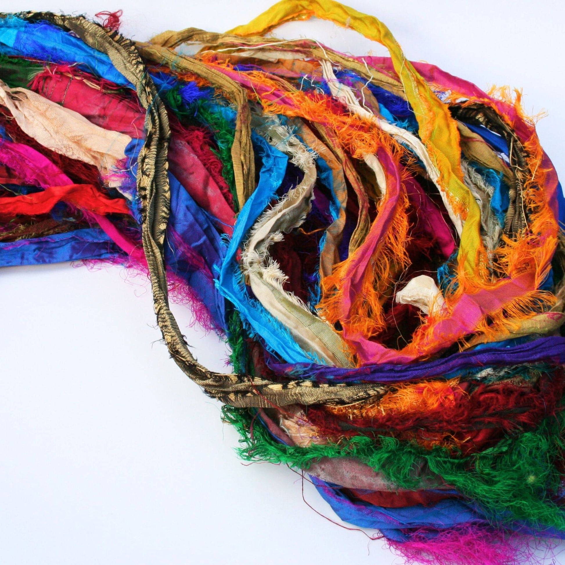 "Nicole's Favorite Ribbon" Recycled Sari Silk – Tibet Jewels