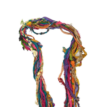 Recycled Sari Silk Ribbon Yarn "Istanbul Sparkle" - view 2