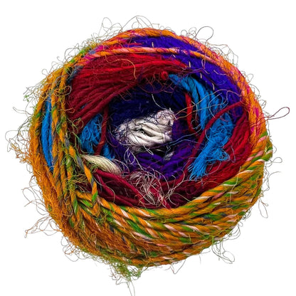Recycled Silk Yarn "Spice Market" - view 4