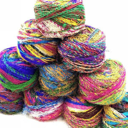 Recycled Silk Yarn "Spice Market" - view 8