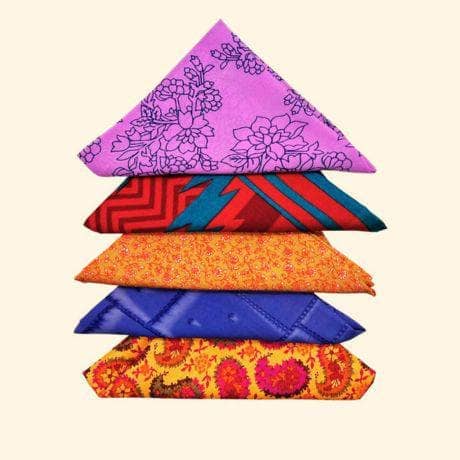 Reusable Sari Silk Gift Wrap - 5-pack - view 4