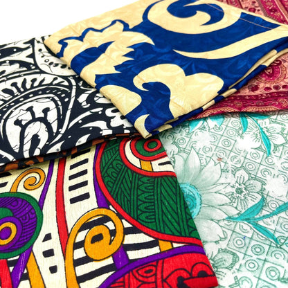 Reusable Sari Silk Gift Wrap - 5-pack - view 10
