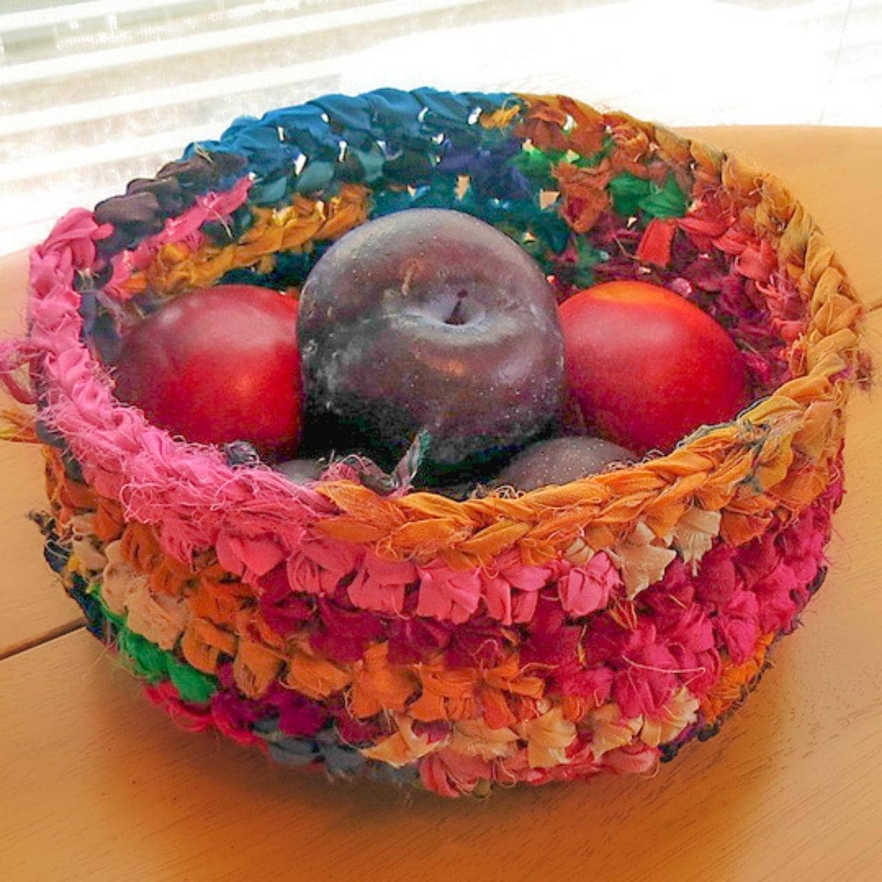 Ribbon Nesting Baskets Crochet Kit