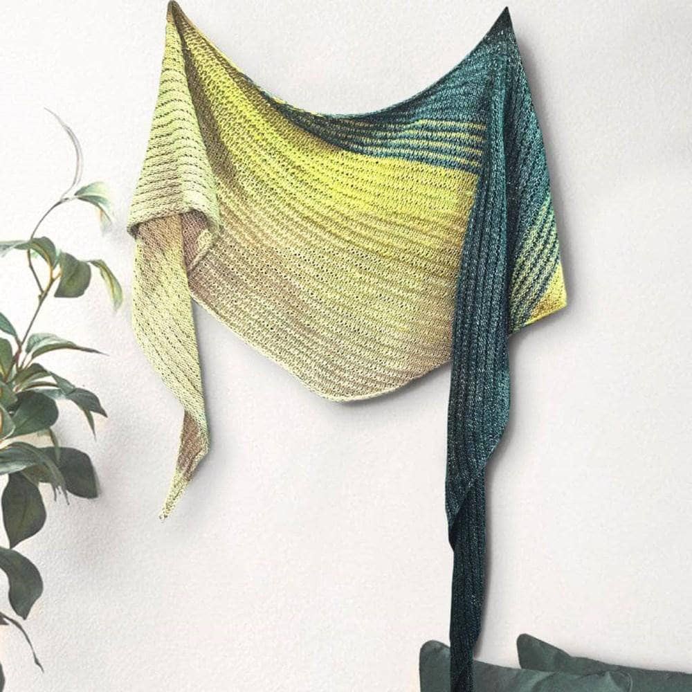 Ripple in the Sand Shawl Knit Pattern - view 5