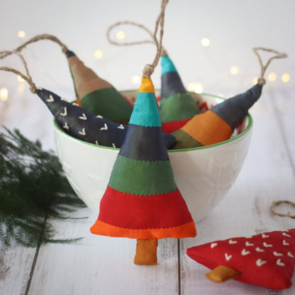 Rustic Christmas Trees Sewing Kit - view 3