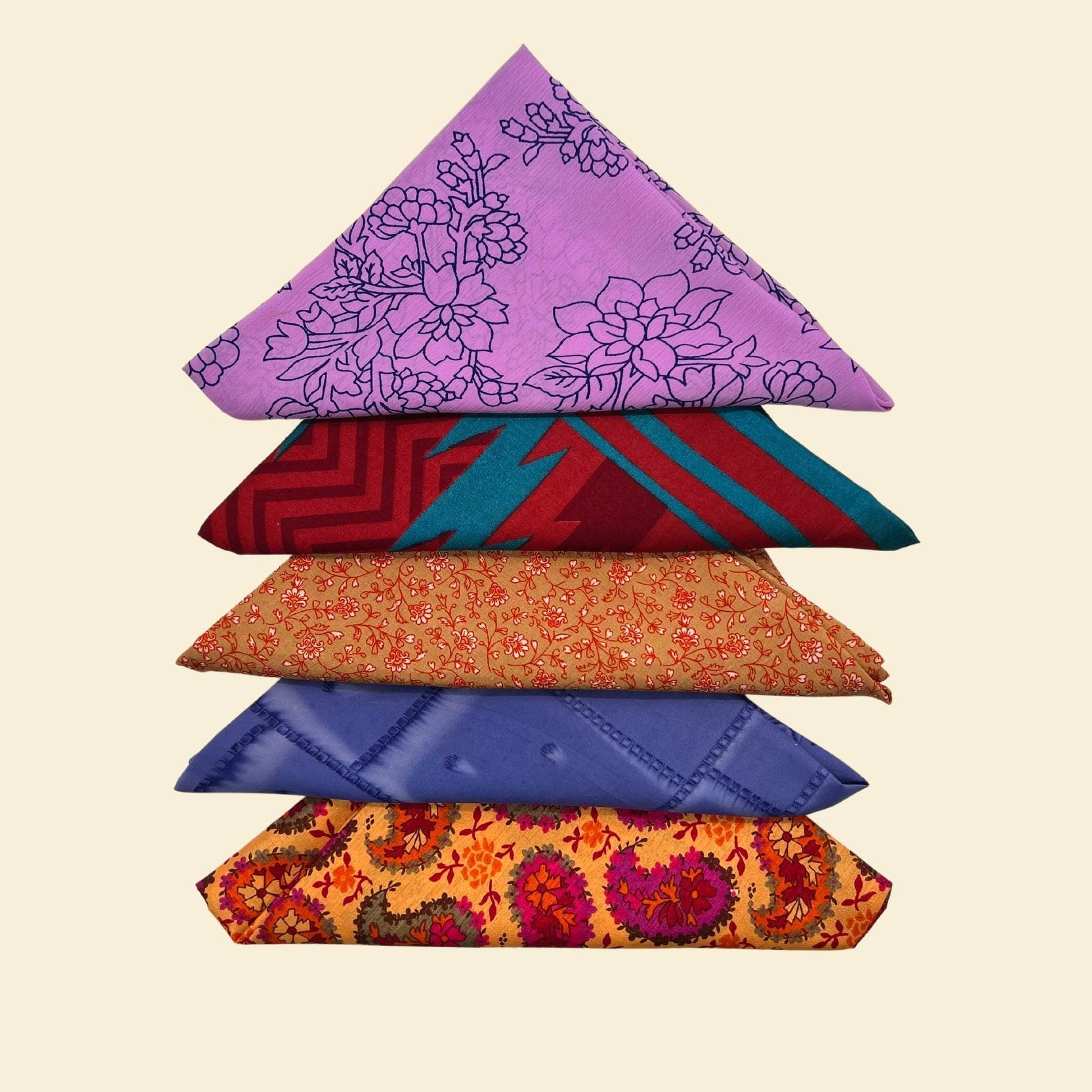 Furoshiki Reusable Sari Silk Wrapping Cloth - view 2