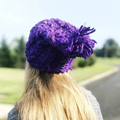 Sari Silk Ribbon Beanie Crochet Kit - view 3