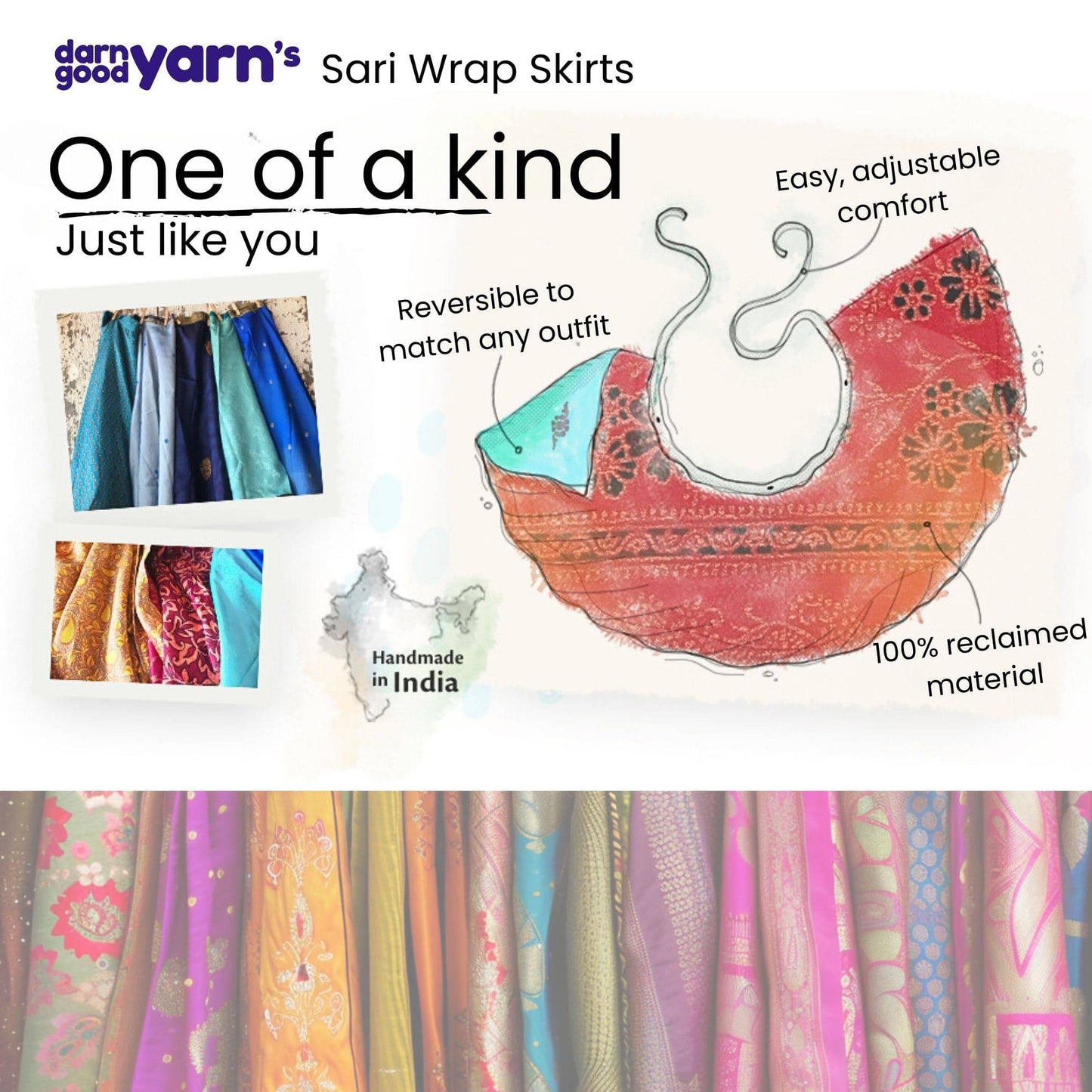 Made With Love: The Original Sari Wrap Skirt - view 19