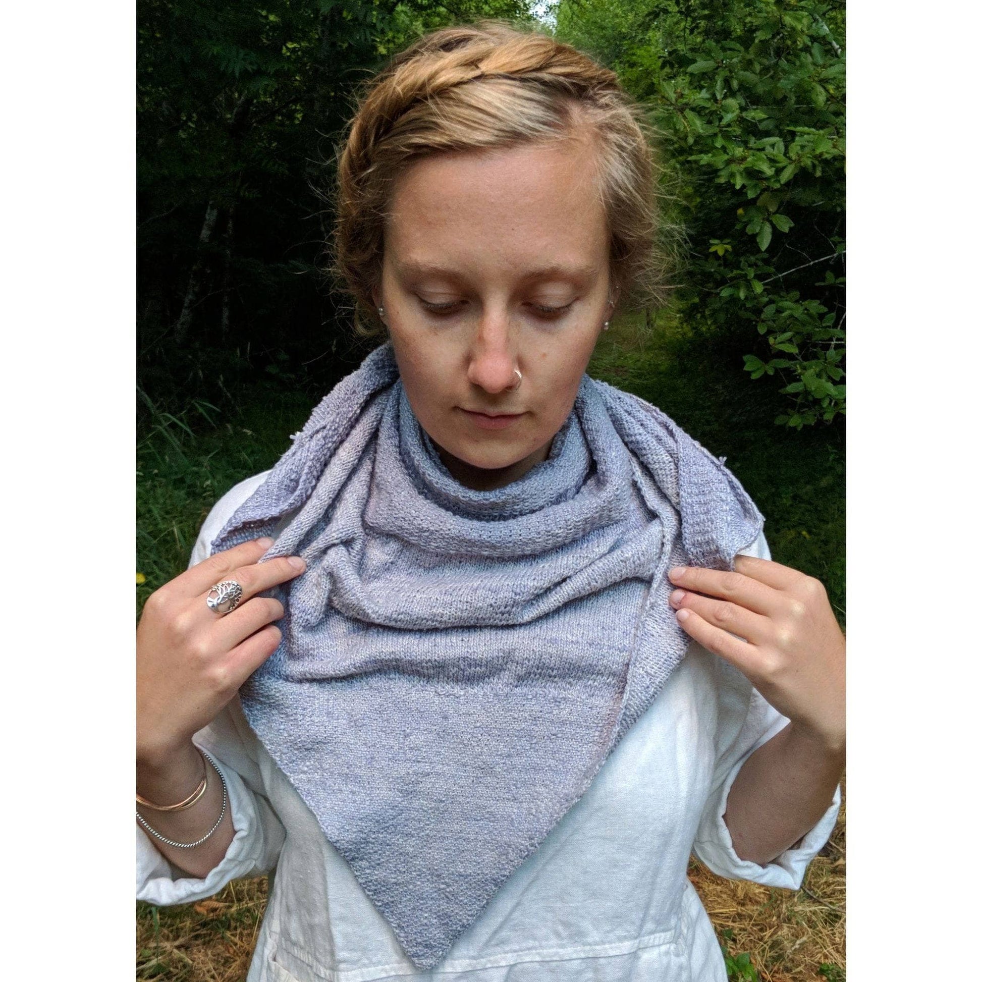 Serendipity Lace Weight Silk Shawl Knit Kit - view 2