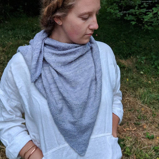 Serendipity Lace Weight Silk Shawl Knit Pattern - view 2
