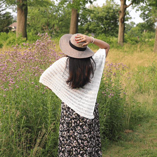 Serene Simplicity Poncho Knitting Pattern - view 2