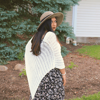 Serene Simplicity Poncho Knitting Pattern - view 4