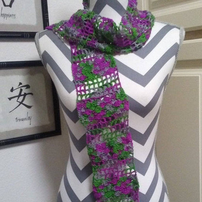 Shells on the Shoreline Silk Scarf Crochet Kit