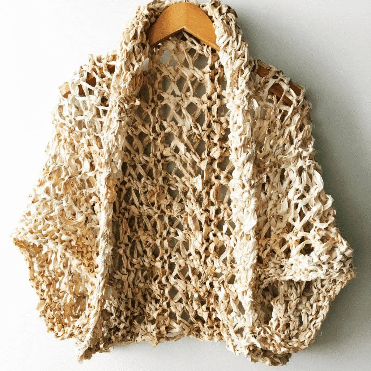 Silk Garter + Lace Summer Cocoon Coat Knitting Pattern - view 4