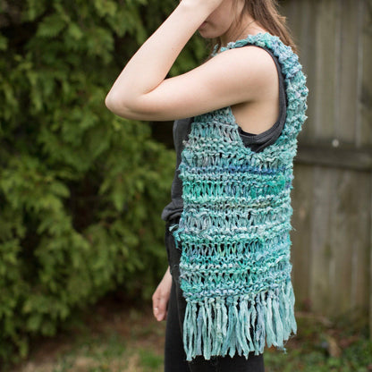 Silk Hippie Fringe Knit Vest Pattern