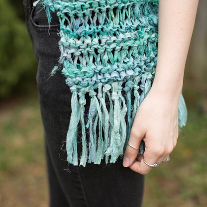 Silk Hippie Fringe Vest Knit Kit - view 4