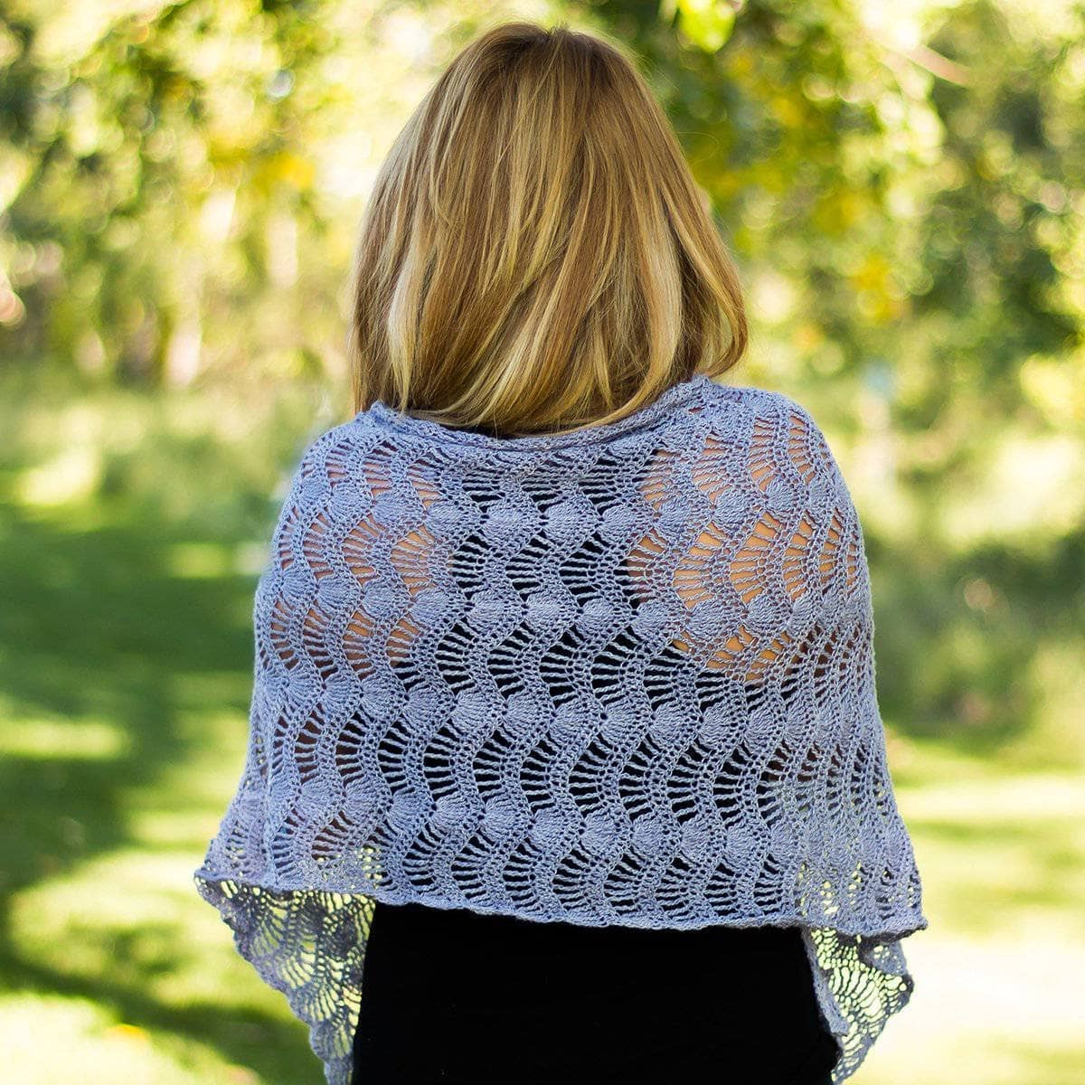 Silk Waves Shawl Crochet Pattern - view 3