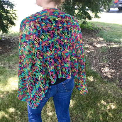 Silk Waves Shawl Crochet Pattern - view 4