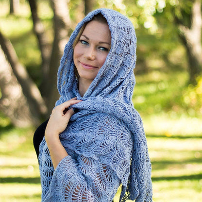 Silk Waves Shawl Crochet Pattern - view 2