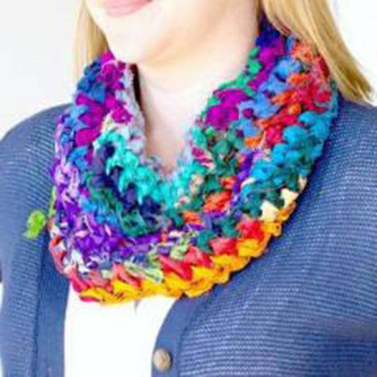 Simple Sari Cowl Crochet Pattern