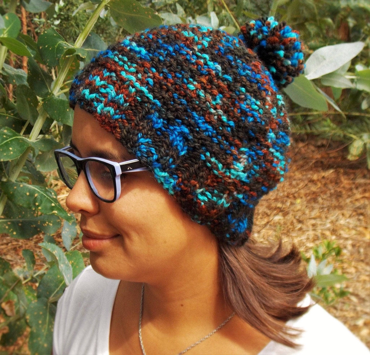 Slouchy Hat Knitting Pattern - view 2