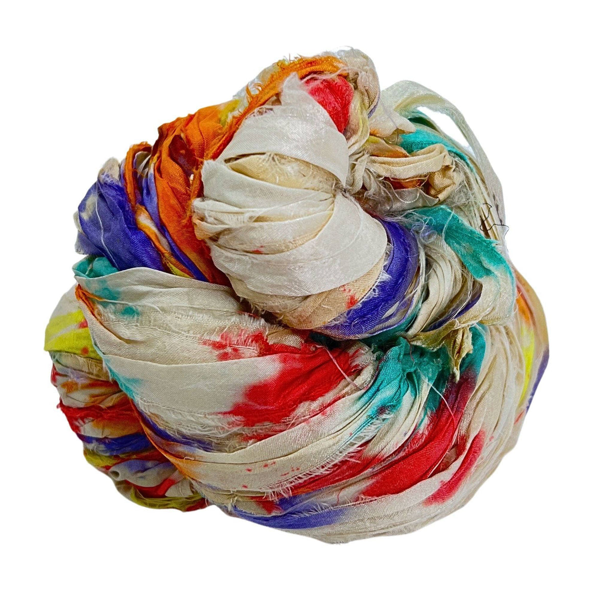Artisan Recycled Sari Ribbon Yarn – Sari Treasures in Every Strand