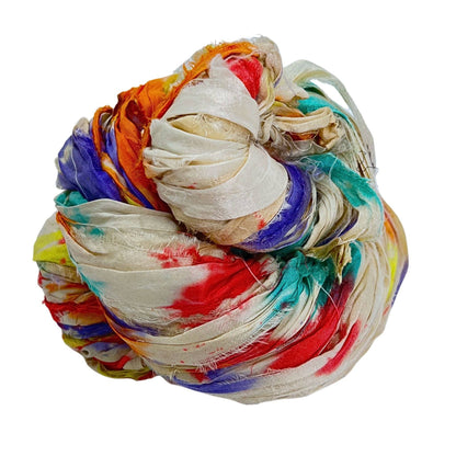 Artisan Recycled Sari Ribbon Yarn – Sari Treasures in Every Strand