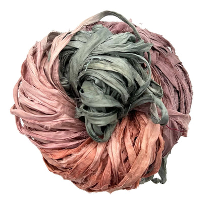 Artisan Recycled Sari Ribbon Yarn – Sari Treasures in Every Strand - view 6
