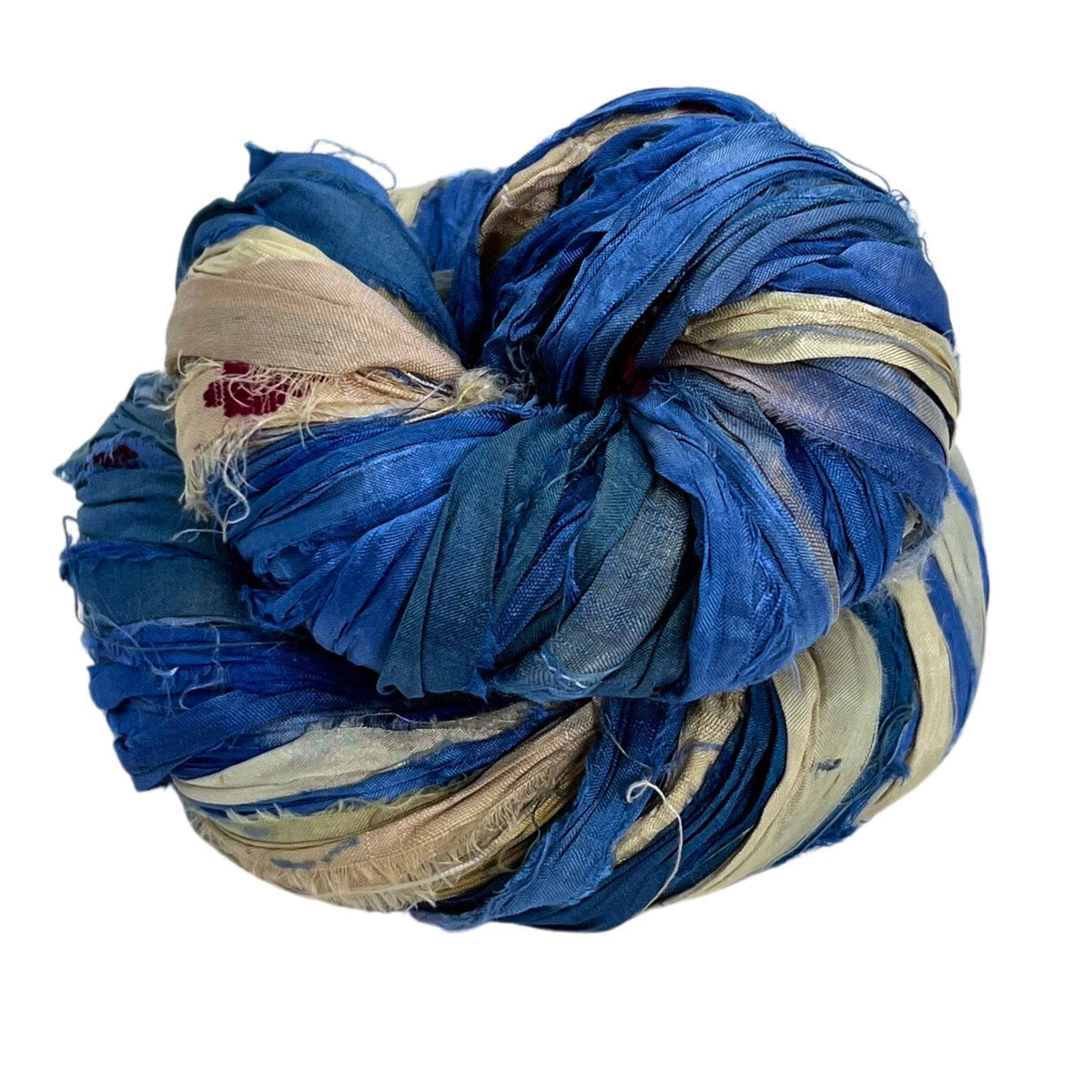 Artisan Recycled Sari Ribbon Yarn – Sari Treasures in Every Strand - view 4