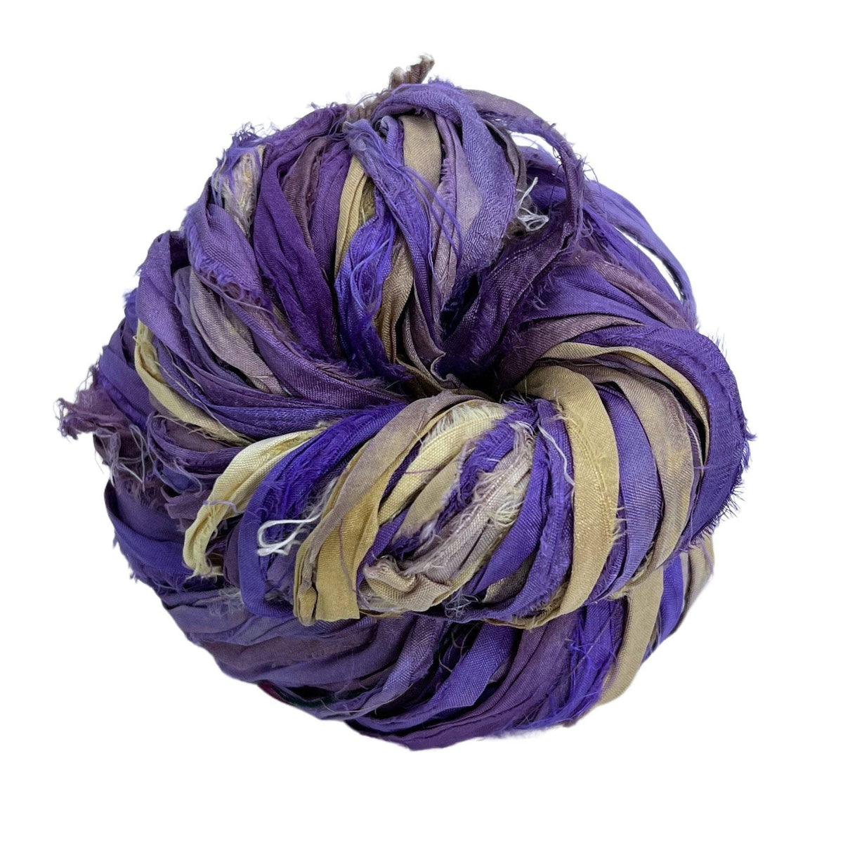 Artisan Recycled Sari Ribbon Yarn – Sari Treasures in Every Strand - view 3