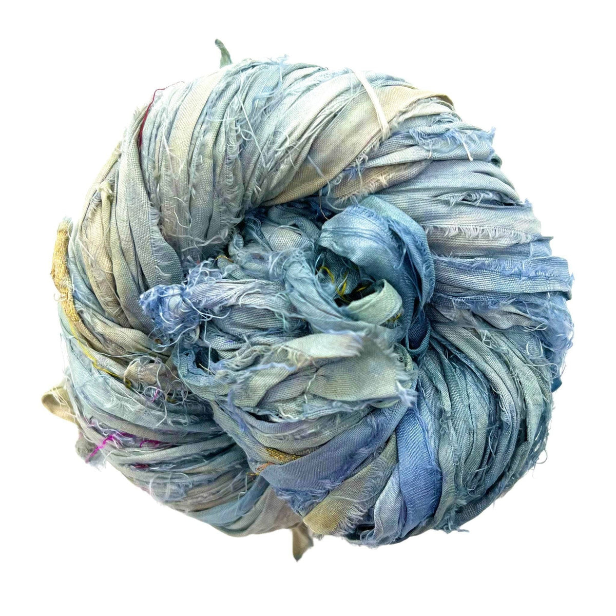 Artisan Recycled Sari Ribbon Yarn – Sari Treasures in Every Strand - view 8