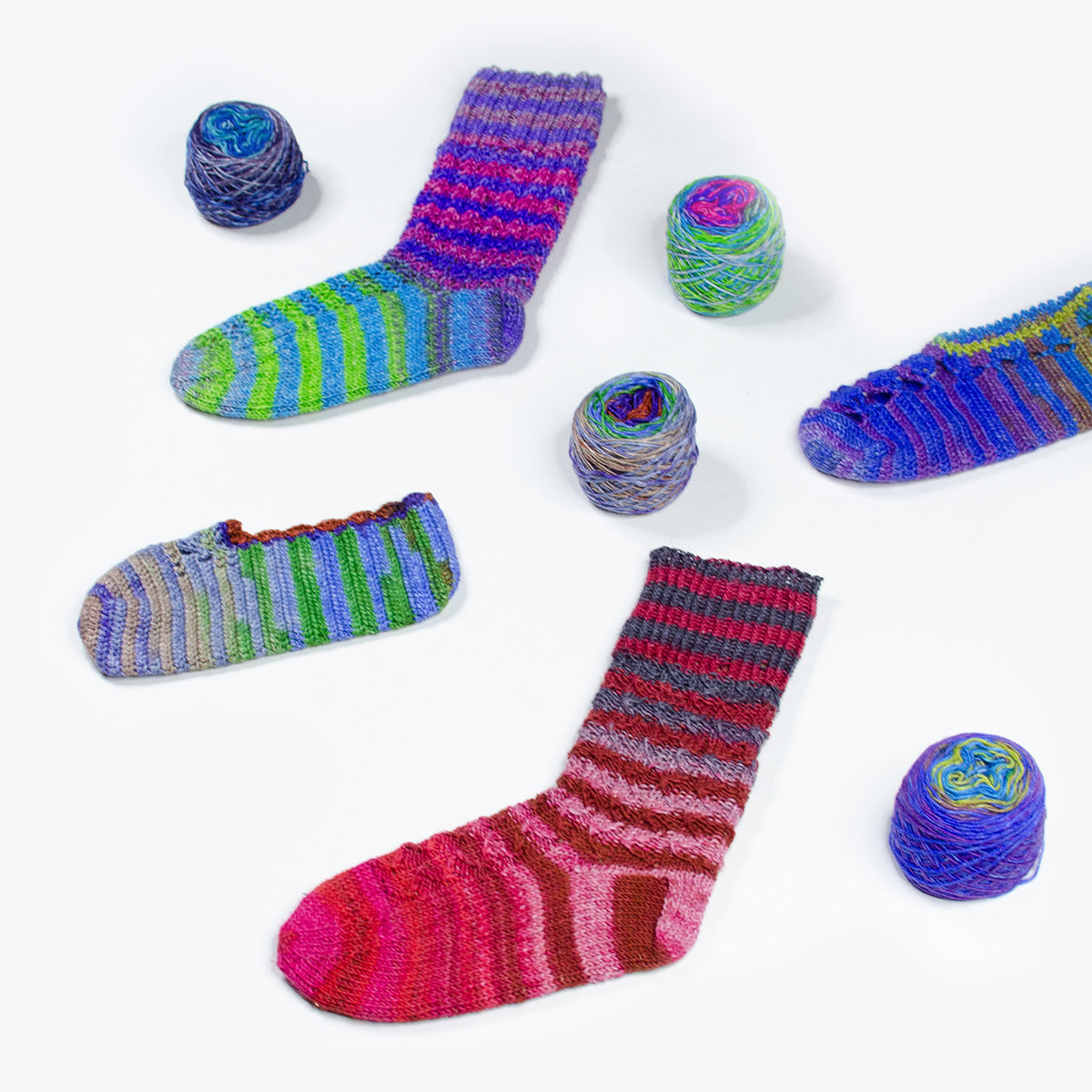 Turkish Sock & Slipper Pattern Bundle Vol. 1 – 6 Knit & Crochet Patterns