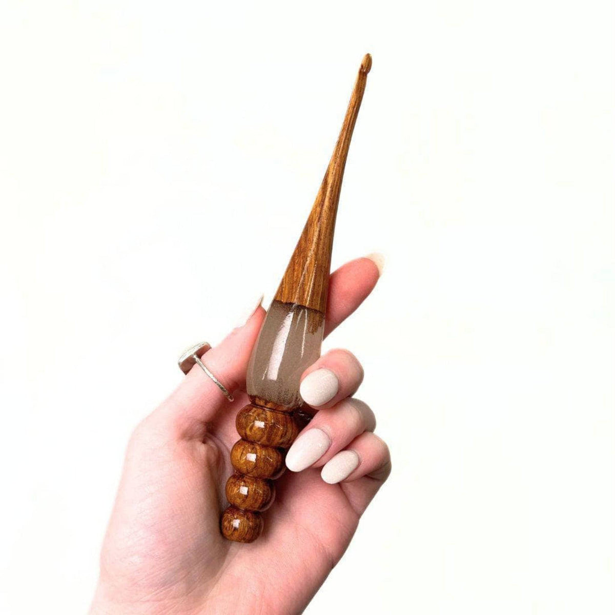 Sparkle Rosewood Crochet Hook - view 4