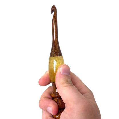 Sparkle Rosewood Crochet Hook - view 7